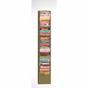 20 poche verticale littérature Rack - Tan