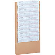 10 Pocket Medical Chart & Special Purpose Literature Rack - Tan