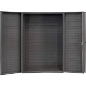 Global Industrial™ Bin Cabinet Deep Door - Louvered Panels, 16 Ga. All-Welded Cabinet 48x24x72