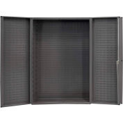 Global Industrial Bin Cabinet Deep Door - Louvered Panels, 16 Ga. All-Welded Cabinet 48x24x72