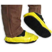 PAWS Vinyl Stripping Shoe Covers, Men's, Yellow, Size 12+, 1 Pair