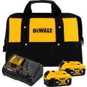 DeWALT® DCB205-2CK 20V MAX Starter Kit W / (2-Pack) 5Ah Batteries, Chargeur &Bag