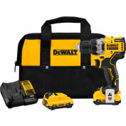 DeWALT® XTREME 12V MAX Cordless Drill /Driver Kit, 3/8 », Brushless, Keyless, Li-Ion, 2-Speed