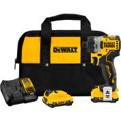 DeWALT® XTREME 12V MAX Cordless Screwdriver Kit, 1/4", Brushless, Li-Ion, Var Speed