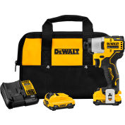 DeWALT® XTREME 12V MAX Cordless Impact Driver Kit, 1/4 », Brushless, Li-Ion, 1450 in-lbs Torque