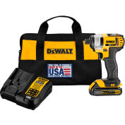 DeWALT® 20V MAX Impact Driver Kit, 1/4 », Vitesse variable, sans fil, 0-2800 RPM, 0-3200 BPM