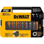 DeWALT® Impact Ready Socket Set, DW22812, 1/2" Drive, 10 Pieces