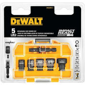 DeWALT® Pilote d’écrou nettoyable prêt pour l’impact, DWADND-5, jeu de prises de 5 pièces