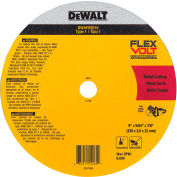 DeWALT® FLEXVOLT® Roue de coupure, Céramique, 6 600 RPM, Type 1, 9"Dia. x 5/64"T x 7/8"Arbor, qté par paquet : 25