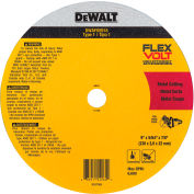 DeWALT® FLEXVOLT® Cutoff Wheel, Ceramic, 6,600 RPM, Type 1, 9"Dia. x 5/64"T x 7/8"Arbor - Pkg Qty 25