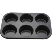 WINCO AMF-6NS fer-blanc Muffin antiadhésive, 6 tasses, qté par paquet : 24