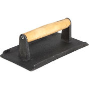 Poids de Steak WINCO SWA-9, 9" L, 5-1/4" W, poignée, fer de fonte en bois, qté par paquet : 6
