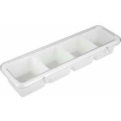 WINCO BC - 4P Bar Caddy, 4 casiers, blanc, qté par paquet : 6