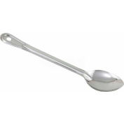 Winco BSOT-15 Solid Basting Spoon, 15"L, Stainless Steel - Pkg Qty 12