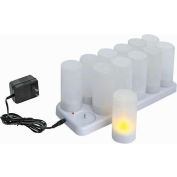 WINCO CLR-12 s Rechargeable Tea Light Set, 12 unites, qté par paquet : 12