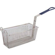 Winco FB-20 Heavy Duty Fry Basket, Rectangle, Blue Plastic - Pkg Qty 6
