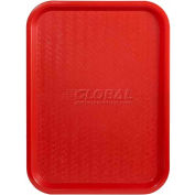Winco FFT-1014R - Fast Food Tray, Red, 10" x 14" - Pkg Qty 12
