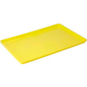 Bac de feuilles en plastique de WINCO FFT-1826YL, qté par paquet : 6