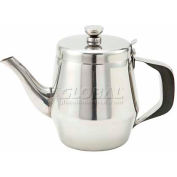 Winco JB2932 Gooseneck Teapot, 32 oz., 6-3/4"D, Stainless Steel - Pkg Qty 6
