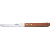 Winco K-55W Steak Knife, 4-1/2"L, Manche en bois, Pointe ronde, 12/Pack