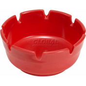 Cendrier rond Winco MAS-4R, 4"D, rouge, plastique, 12/pkg.