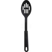 Winco NC-SL2 Slotted Serving Spoon, 12"L, Black Nylon, Heat Resistant - Pkg Qty 24