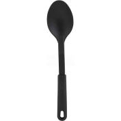 Winco NC-SS1 Solid Spoon, 12"L, Black Nylon, Heat Resistant - Pkg Qty 24