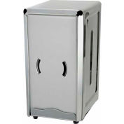 Distributeur de serviette de table comptoir WINCO NH-7, 4-3/4" L, 3-3/4" W, 7-1/2 « H, acier inoxydable, qté par paquet : 10