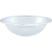 WINCO PBB-8 galets Bowl, 8" D, blanc, Polycarbonate, qté par paquet : 48