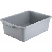 Boîte à desservir Winco PL-7, 21-1/2 po P x 15-3/4 po l x 7-1/4 po H, polypropylène, gris, NSF