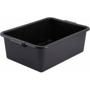 WINCO PL - 7K - Box plat, noir, 21-1/2" D x 15-3/4" W x 7-1/4 « H, NSF