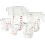 Winco PMCP-5SET 5-Piece Polycarbonate Measuring Cup Set