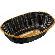 Winco PWBK-9V Oval Woven Basket - Pkg Qty 3