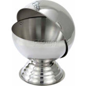 Winco SBR-30 Sugar Bowl with Roll Top, 20 oz., 6"D, Stainless Steel - Pkg Qty 12