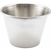Gobelet à sauce Winco SCP-25, 2-1/2 oz, rond, acier inoxydable, 12/Paquet