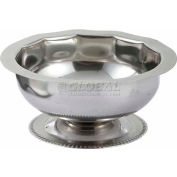 Winco SD-5 Paneled Sherbet Dish, 5 oz, Stainless Steel - Pkg Qty 24