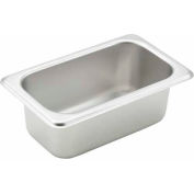 Winco SPN2 1/9-size 2-1/2, 6-3/4"L, 4-1/2"W, 2-1/2"H - Pkg Qty 12