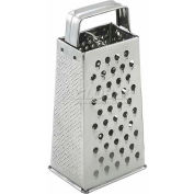 Winco SQG-1 Tapered Grater W/ Handle, Stainless Steel Handle, Stainless Steel - Pkg Qty 12