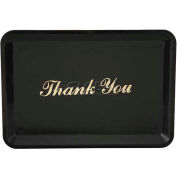 Winco TT-46 - Tip Tray with Gold Imprint Thank You - Pkg Qty 3