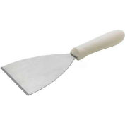 Winco TWP-40 Scraper, 4-1/2"L Blade, 4"W, White Polypropylene Handle - Pkg Qty 24