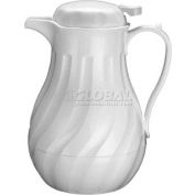 Winco VSW-42K Insulated Beverage Server, 42 oz, Swirl Design - Pkg Qty 12