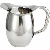 Winco WPB-3 Deluxe Bell Pitcher, 3 Qt, Stainless Steel - Pkg Qty 3