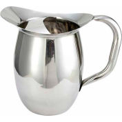 WINCO WPB-3 Deluxe Bell Pitcher, 3 Qt, inox, qté par paquet : 3