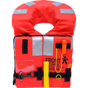 Gilet de sauvetage Veleria San Giorgio VSMK10CM VSG, SOLAS/MED, Orange, enfant