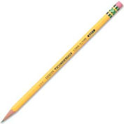 Crayon à mine Dixon® Ticonderoga Woodcase HB n<sup>o</sup> 2 avec efface, souple, corps jaune, douzaine