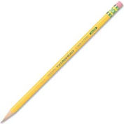 Dixon® Ticonderoga Woodcase H #3 Pencil With Eraser, Hard, Yellow Barrel, Dozen