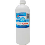 Stay Away Pour les désinfectants pour les mains Bouteille à capuchon plat scellé, 1 L, 12 bouteilles/caisse -DVEL-STYSGC701000ML