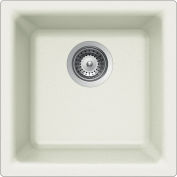 Houzer® E-100U CLOUD Quartztone Series Granite Dual Mount Bar/Prep Sink, White