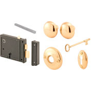 Serrure à clé horizontale Bit Prime-Line® sertie de boutons en laiton, E 2478