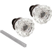 Prime-Line® 2 in. Bronze Glass Door Knob Set, E 2537